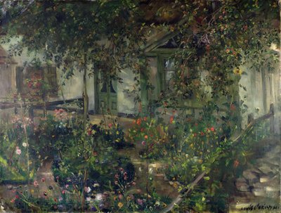 Blumengarten in voller Blüte, 1904 von Lovis Corinth